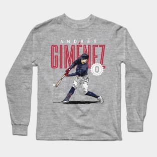 Andres Gimenez Cleveland Card Long Sleeve T-Shirt